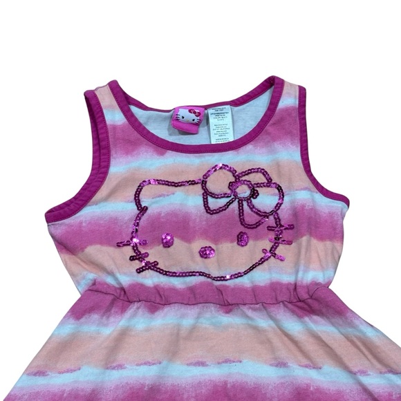 Hello Kitty Girls XS 4 dress multicolor toddler girls cute dress pink kitty baby - Picture 2 of 5